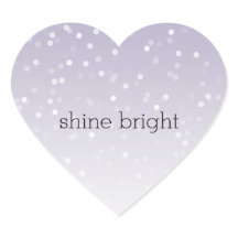 Lavender Lila White Bokeh Confetti