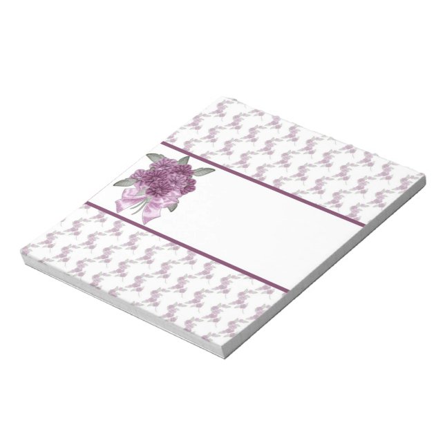 Lavender Lilac Blume Candy Bar Wrappers Favoriten  Notizblock (Rotiert)
