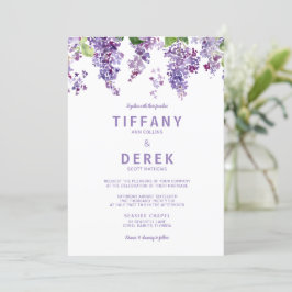Lavender Lilac Einladung zur Hochzeit