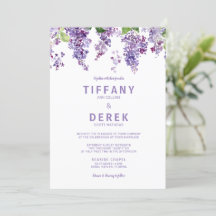 Lavender Lilac Faire-part de mariage