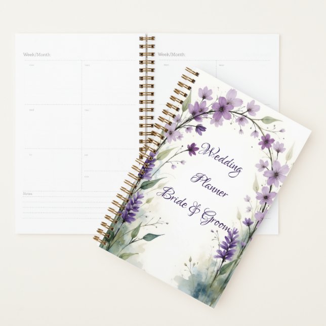 Lavender Lilac Floral Arch Wedding  Planer (Anzeige)