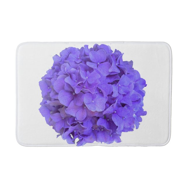 Lavender lilac lila Hydrangeas violette Blumen Badematte (Vorderseite)