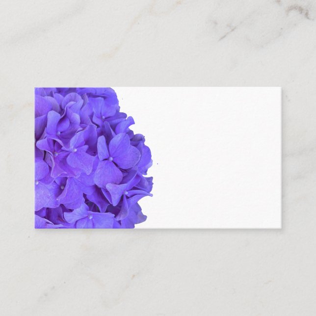 Lavender lilac lila Hydrangeas violette Blumen Visitenkarte (Vorderseite)