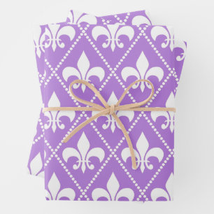 Lavender Lilie Geschenkpapier Set