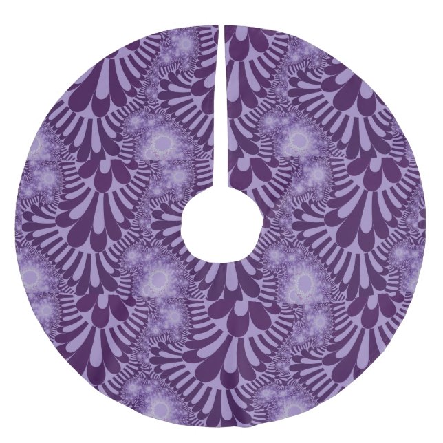 Lavender Loop Weihnachtsbaumrock Polyester Weihnachtsbaumdecke (Vorderseite)