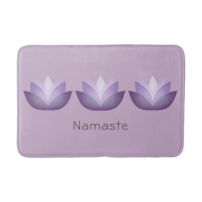 Lavender Lotus Badematte (Vorderseite)