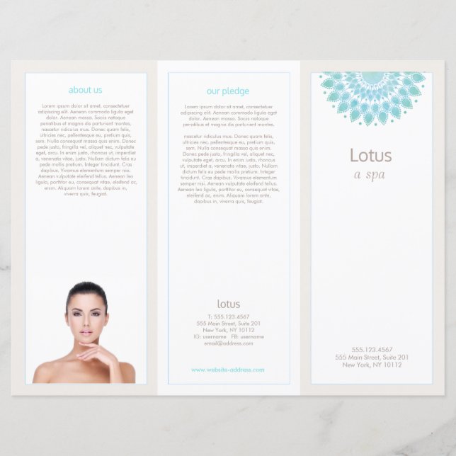 Lavender Lotus Mandala Salon Wellness-Center Tri-F (Vorderseite)
