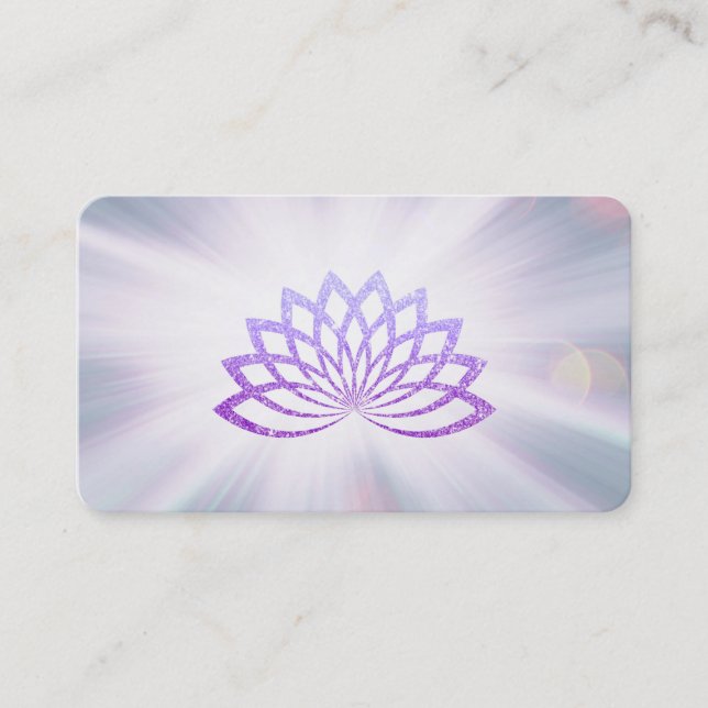 *~* Lavender Lotus Rays Reiki Energy Healing Visitenkarte (Vorderseite)