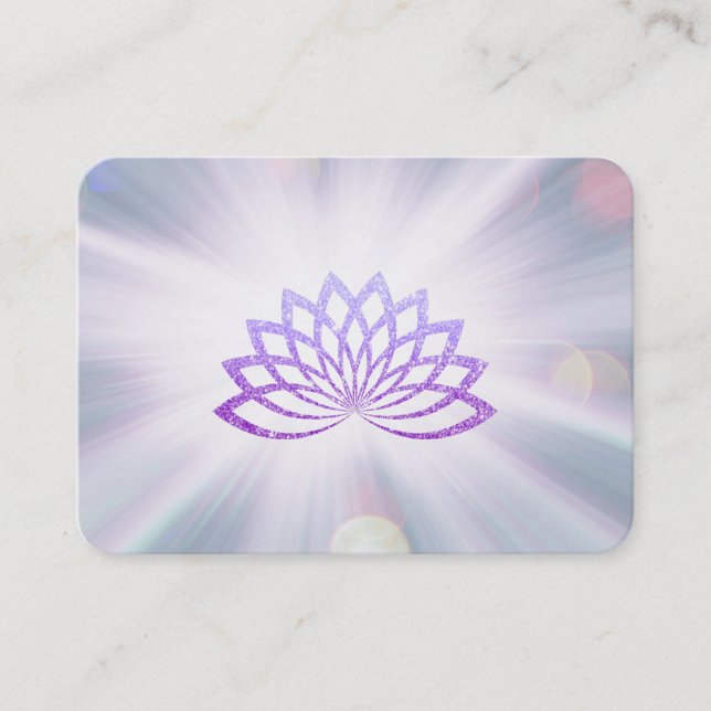 *~* Lavender Lotus Rays Reiki Healing Energy Visitenkarte (Vorderseite)