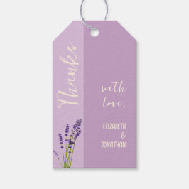 Lavender Love Wedding Geschenkanhänger