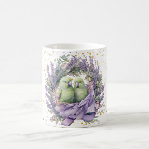 Lavender Lovebirds Kaffeetasse