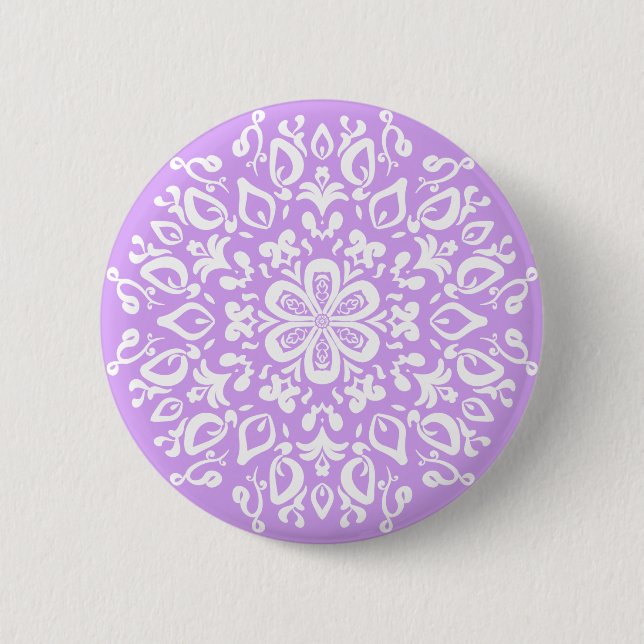 Lavender Mandala Button (Vorderseite)