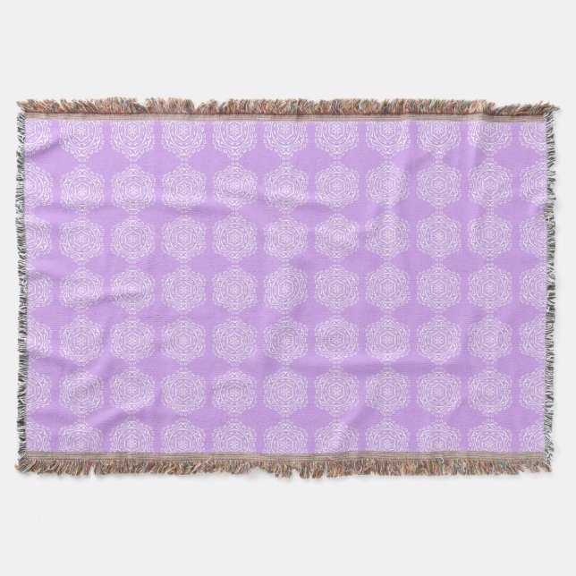 Lavender Mandala Decke (Vorderseite)