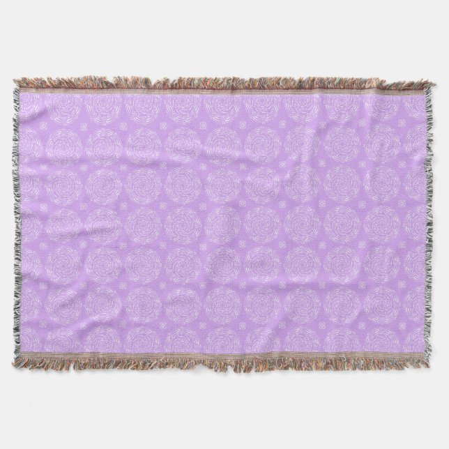 Lavender Mandala Decke (Vorderseite)