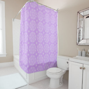 Lavender Mandala Duschvorhang