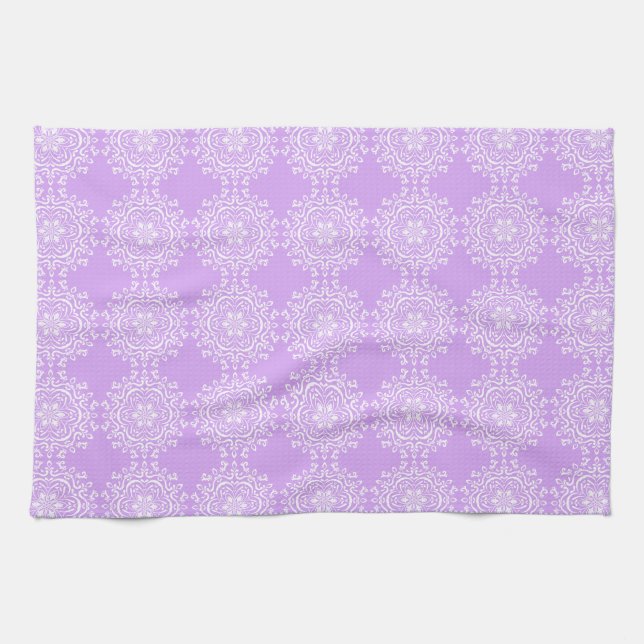 Lavender Mandala Handtuch (Horizontal)