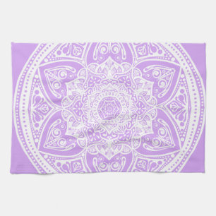 Lavender Mandala Küchentuch