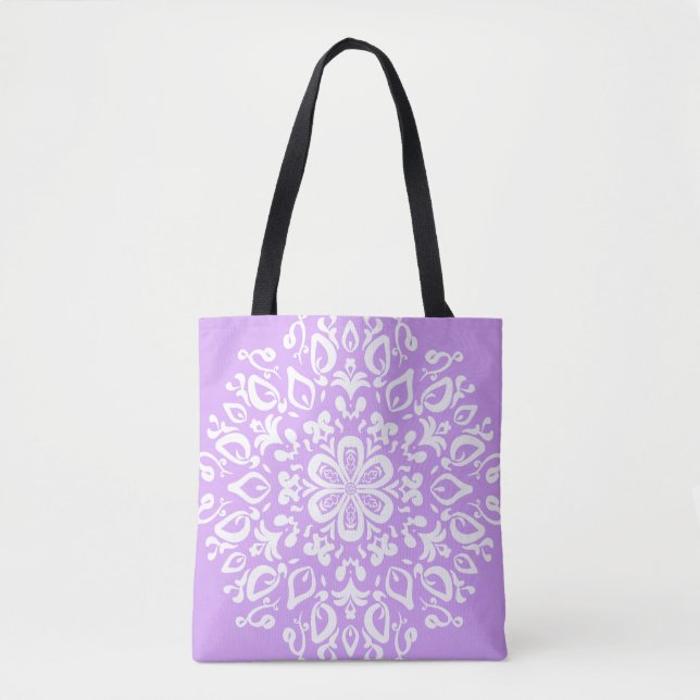 Lavender Mandala Tasche (Vorderseite)