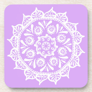 Lavender Mandala Untersetzer