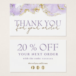 lavender marmordesign danke Ihnen discount card