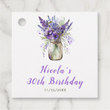 Lavender Mason Jar Birthday