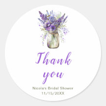 Lavender Mason Jar Brautparty