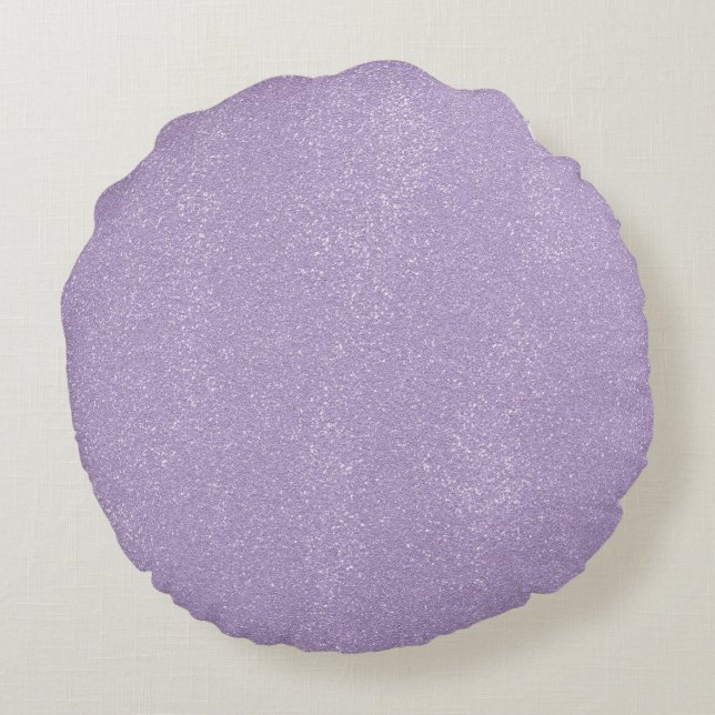 Lavender Mess Rundes Kissen (Rückseite)