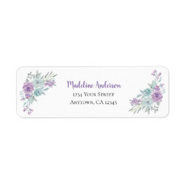 Lavender & Minze Floral Wasserfarbe | RÜCKSENDEADR