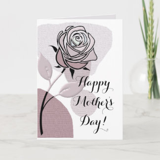 Lavender Mist Artistic Rose Happy Mother's Day  Karte