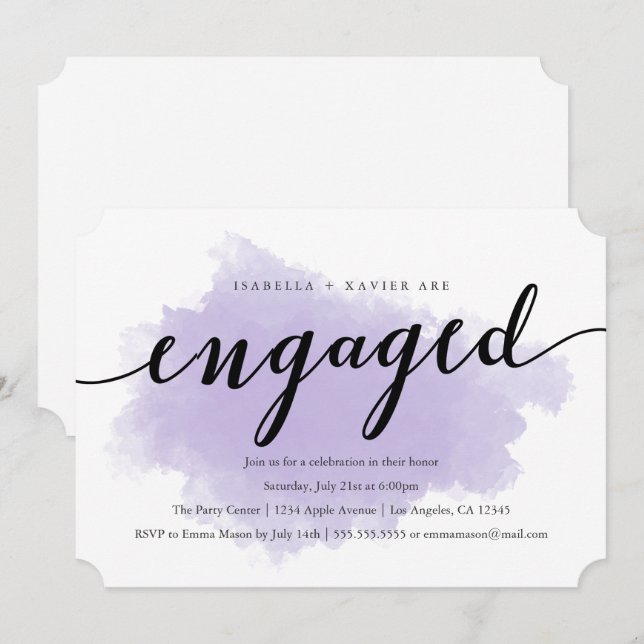 Lavender Mist | Einladung der Interessengruppe (Vorne/Hinten)