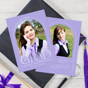 Lavender Modern 2 Foto Arch Abschluss Ankündigung