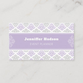 Lavender moderne Damast anpassbar Visitenkarte