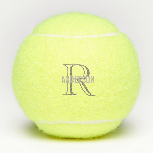 Lavender Monogram Bridesmaid Penn Tennisbälle (Vorderseite)