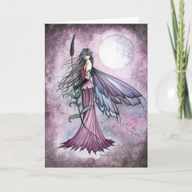 Lavender Moon Mystical Fantasy Faidies Art Karte (Vorderseite)
