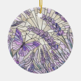 Lavender Morning Bliss - Mosaikkunst Keramik Ornament