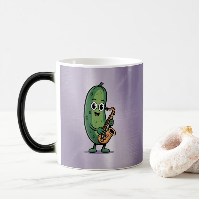  Lavender Morphing Mug Musical Cucumber Verwandlungstasse (Mit Donut)