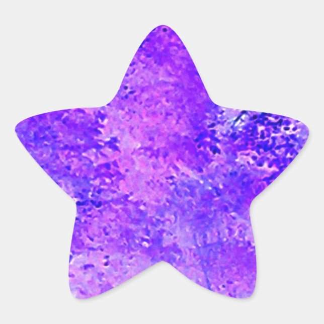 Lavender Nature Stern-Aufkleber (Vorderseite)