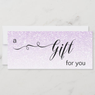 *~* Lavender Ombre Parties scintillant Carte Cadea