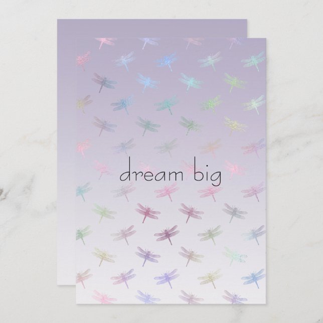 Lavender Ombre Rainbow Dragonflies (Vorne/Hinten)