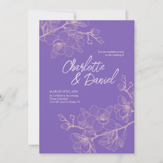 Lavender Orchid Moments | Einladung zur Hochzeit