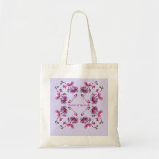 Lavender Orchids Benutzerdefinierter Textname Hoch Tragetasche