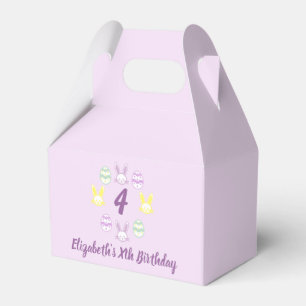 Lavender Oster 4. Geburtstag Geschenkschachtel