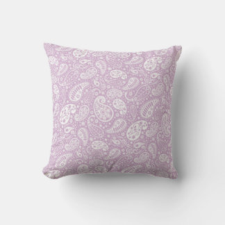Lavender Paisley Throw Kissen