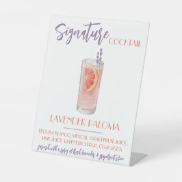 Lavender Paloma Signature Cocktail Recipe Sockelschild