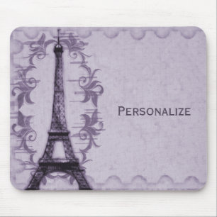 Lavender Paris Grunge-Mauspad Mousepad