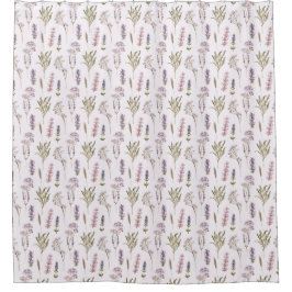 Lavender Pattern Duschvorhang
