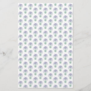 Lavender Pattern Geschenksoap Wrap Leinenpapier