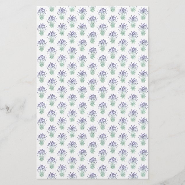 Lavender Pattern Geschenksoap Wrap | Leinenpapier (Vorderseite)