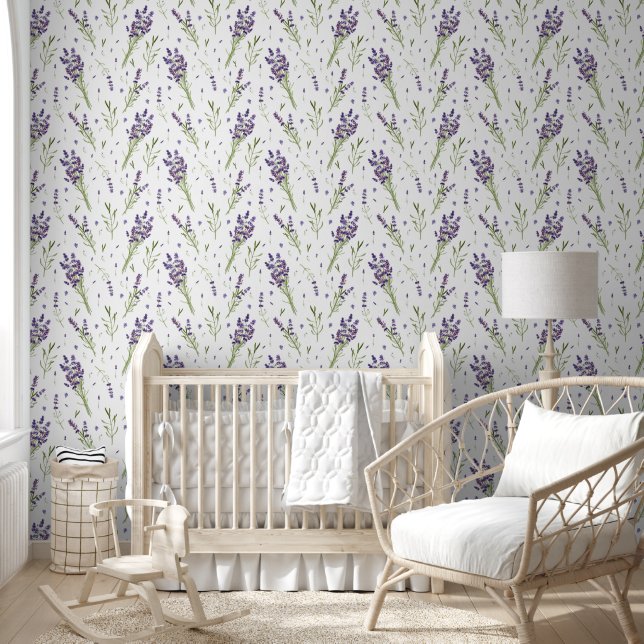 Lavender Pattern Tapete (Kinder)