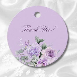 Lavender Peony Brautparty Vielen Dank Geschenkanhänger